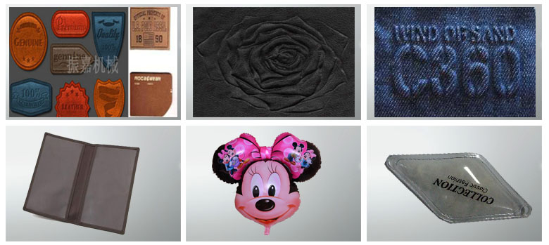 牛仔布凹凸壓花機壓出的樣板 牛仔布凹凸壓花機壓印樣板